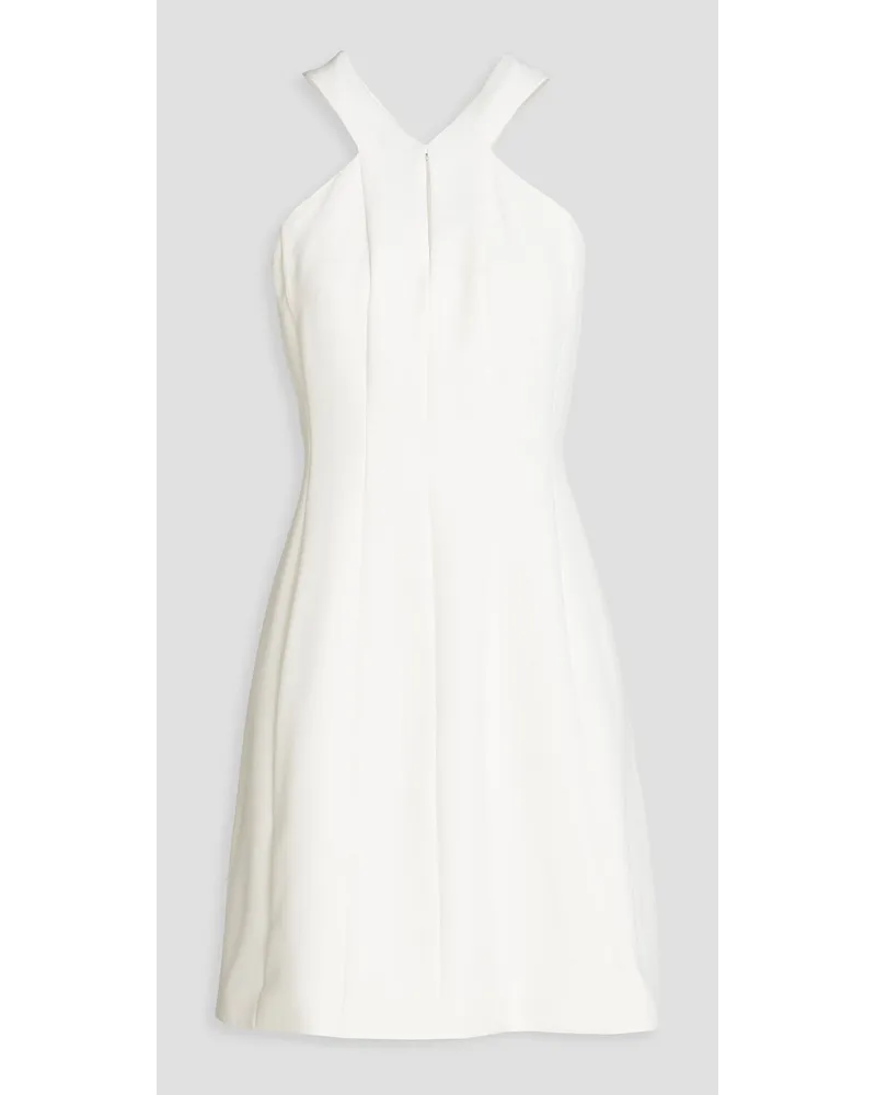 Cutout crepe mini dress - White
