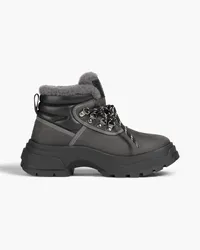 Maison Margiela Leather and nubuck ankle boots - Gray Gray