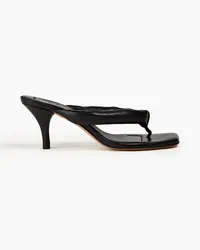 IRO Boyd padded leather mules - Black Black