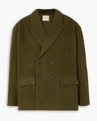 BOUGUESSA Fabri oversized wool-blend jacket - Green Green