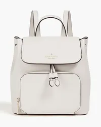 Kate Spade Textured-leather backpack - Gray Gray