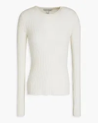 Autumn Cashmere Ribbed cashmere sweater - White White