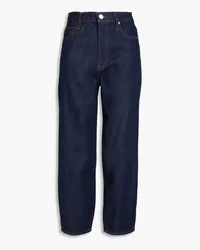 Frame Denim Cropped high-rise tapered jeans - Blue Blue