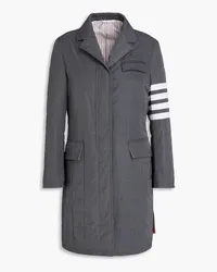 Thom Browne Quilted striped shell coat - Gray Gray