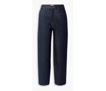 Barrel high-rise tapered jeans - Blue