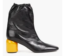 Nikki leather ankle boots - Black
