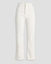 Mother Tripper high-rise flared jeans - White White