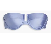 Underwired bandeau bikini top - Blue
