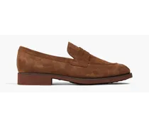 Suede penny loafers - Brown