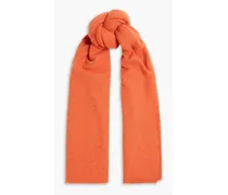 Wool-blend scarf - Orange