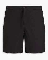 Frescobol Carioca Sergio stretch-cotton seersucker drawstring shorts - Black Black