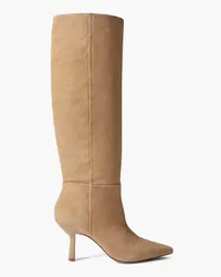 Porte & Paire Suede knee boots - Neutral Neutral