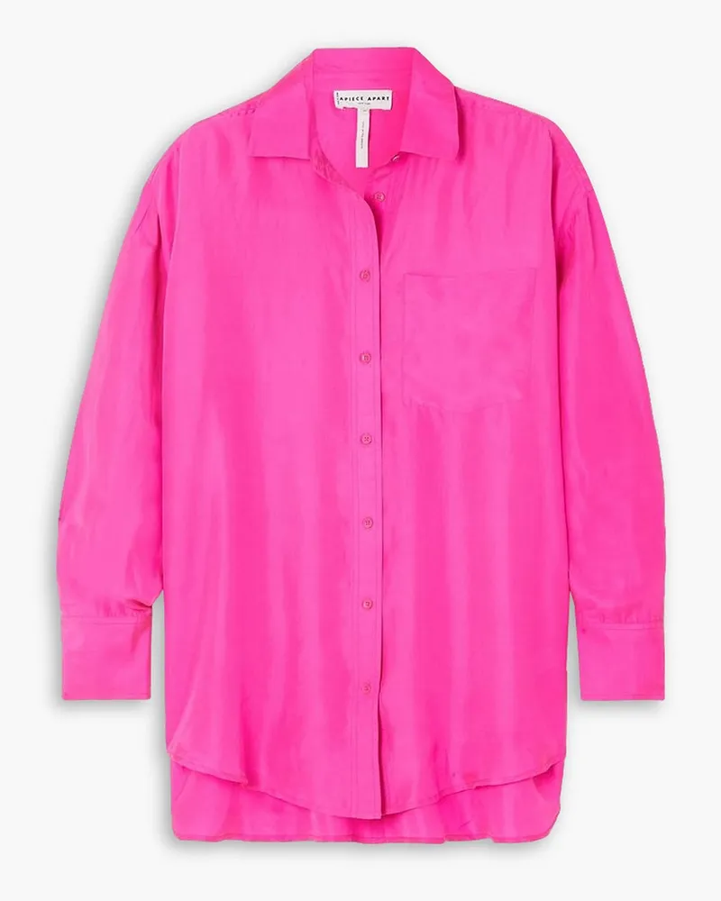 APIECE APART Oversized silk shirt - Pink Pink