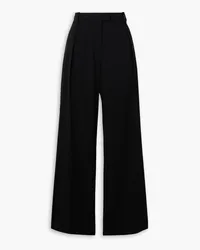 Rag & Bone Bennett pleated crepe wide-leg pants - Black Black