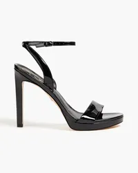 Sam Edelman Jade faux patent-leather sandals - Black Black