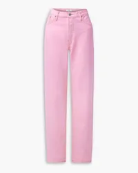 RE/DONE Loose Long Slouchy low-rise straight-leg jeans - Pink Pink