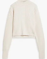 BITE Studios Button-detailed ribbed wool sweater - White White