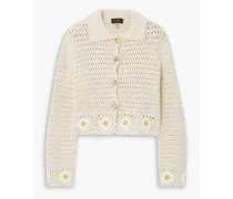 Daisy crocheted cotton jacket - Neutral
