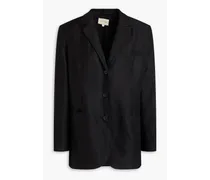 Sore linen-blend twill blazer - Black