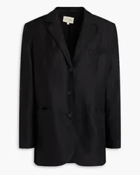 Loulou Studio Sore linen-blend twill blazer - Black Black