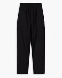 Y-3 Wool-blend twill cargo pants - Black Black