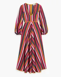 Zimmermann Striped cotton maxi dress - Orange Orange