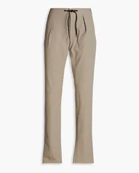 Slowear Pleated seersucker drawstring pants - Neutral Neutral