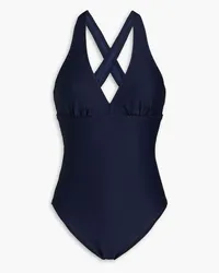 Heidi Klein Ribbed underwired swimsuit - Blue Blue