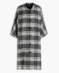 Baum und Pferdgarten Darling oversized checked tweed coat - Black Black