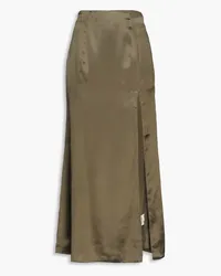 BITE Studios Silk-satin midi skirt - Green Green