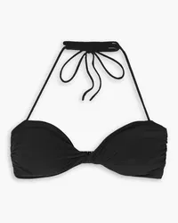 Magda Butrym Twist-front halterneck bikini top - Black Black