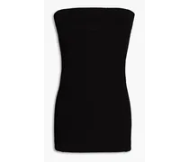 Ribbed jersey strapless top - Black