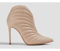 Gianvito Rossi Eiko quilted leather ankle boots - Neutral Neutral