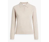 Nico wool and cashmere-blend polo sweater - Neutral