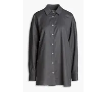 Karasol wool-blend flannel shirt - Gray
