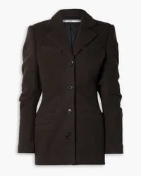 Alexander Wang Wool-blend felt blazer - Brown Brown