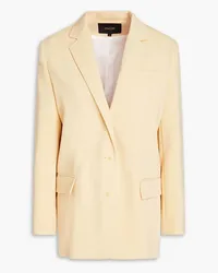 Maje Lyocell-blend twill blazer - Yellow Yellow