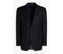 Wool-twill suit jacket - Black