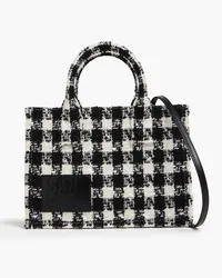 Sandro Houndstooth tweed tote - Black Black