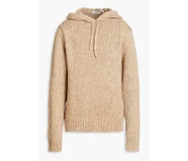 Sandro Mélange knitted hoodie - Neutral Neutral