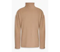 Cotton-blend turtleneck sweater - Neutral