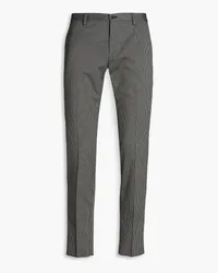 Dolce & Gabbana Striped cotton-blend twill pants - Black Black