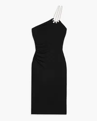 Hervé Léger One-shoulder crystal-embellished stretch-jersey dress - Black Black