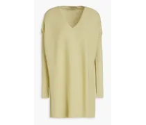 Cotton and cashmere-blend sweater - Green