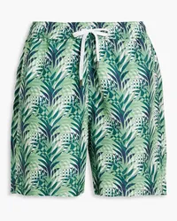 Onia Charles mid-length printed swim shorts - Green Green