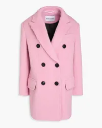 STAND Double-breasted wool-blend coat - Pink Pink