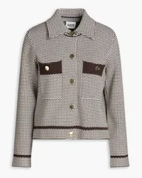 Claudie Pierlot Jacquard-knit jacket - Brown Brown