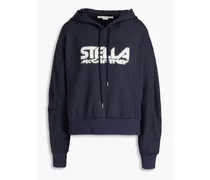 Scuba printed tech-jersey hoodie - Blue