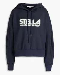 Stella McCartney Scuba printed tech-jersey hoodie - Blue Blue