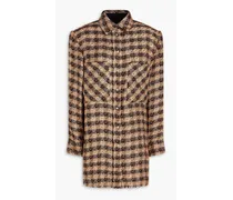 Suarez metallic linen-blend tweed jacket - Neutral